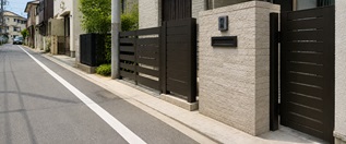 道路沿いの外構のイメージ